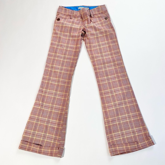Hollister Pants - VINTAGE wide leg hollister y2k 00’s plaid trouser